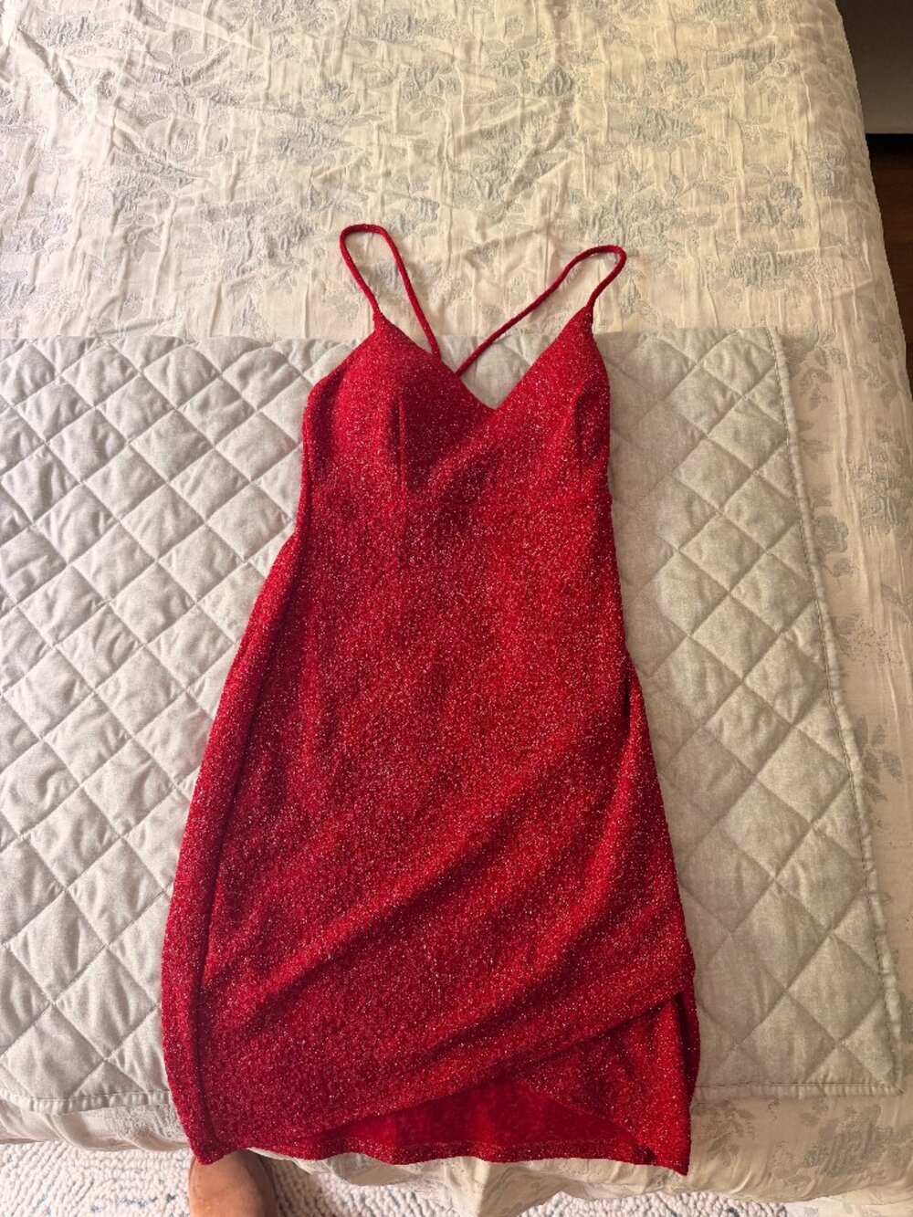 Red Sparkly dress Size Small